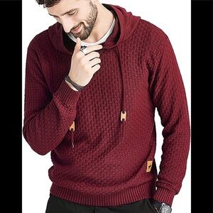 New Mens Hoodie Sweater Ribbed Stretchable Heat Lasting Multiple Sizes